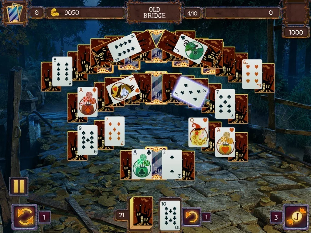 Изображение игры: Solitaire Game Halloween