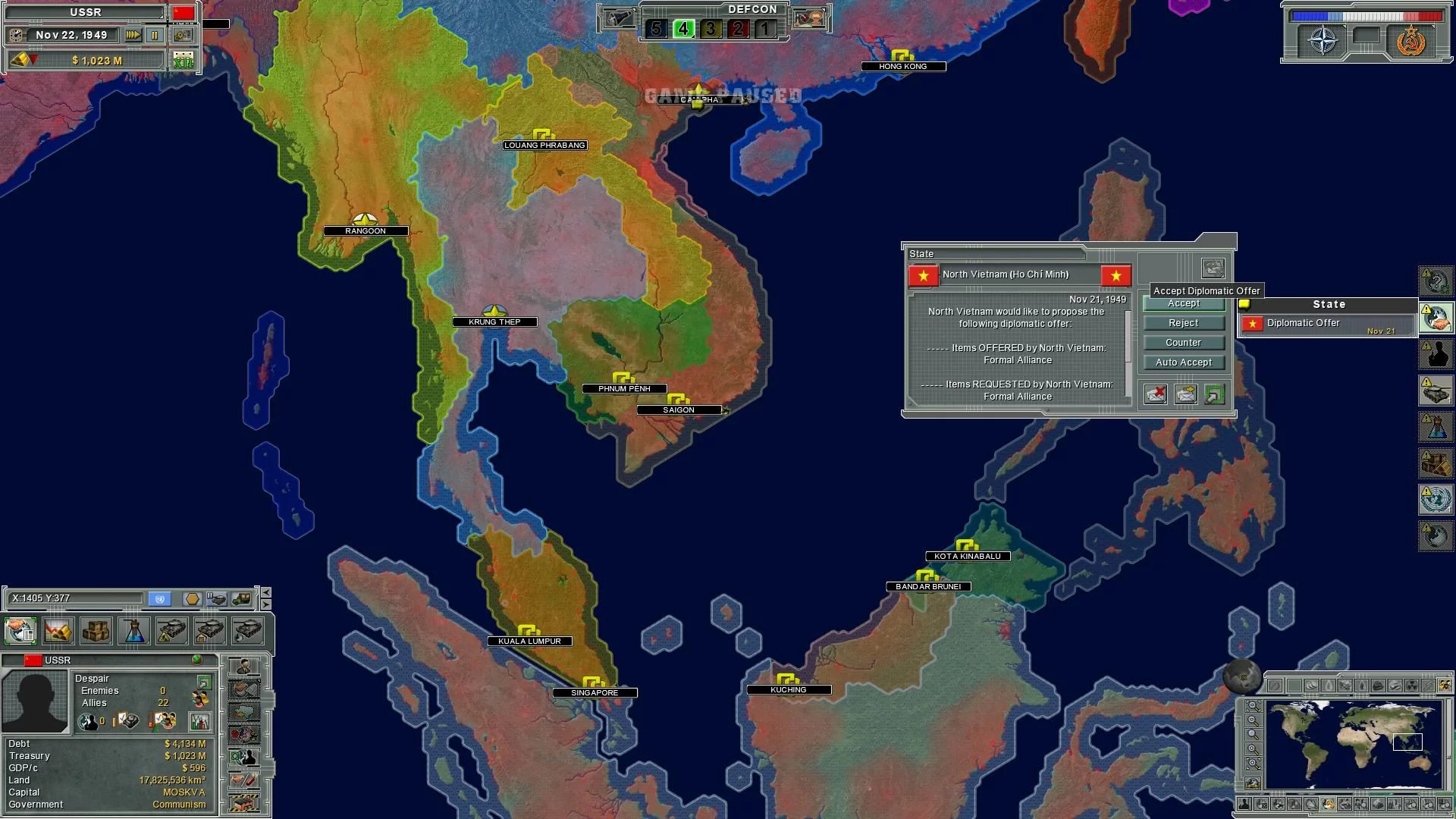 Изображение игры: Supreme Ruler: Cold War