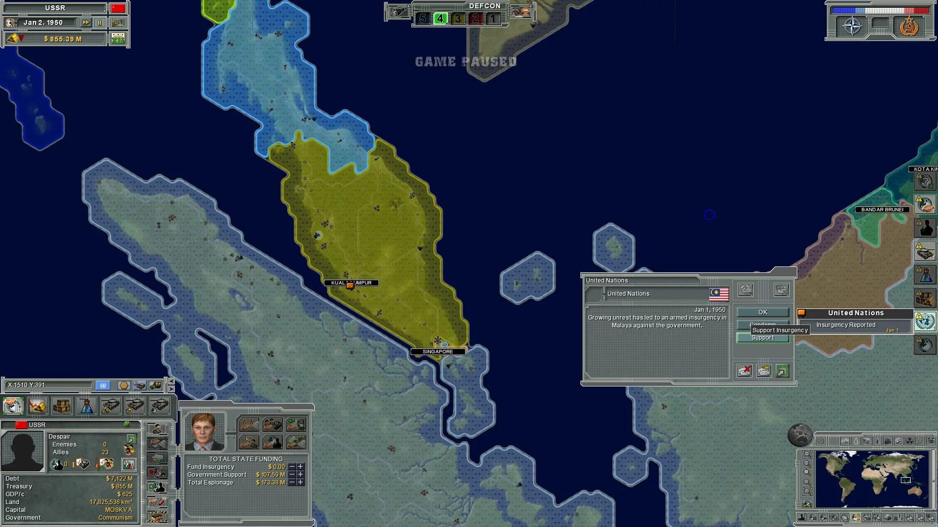 Изображение игры: Supreme Ruler: Cold War