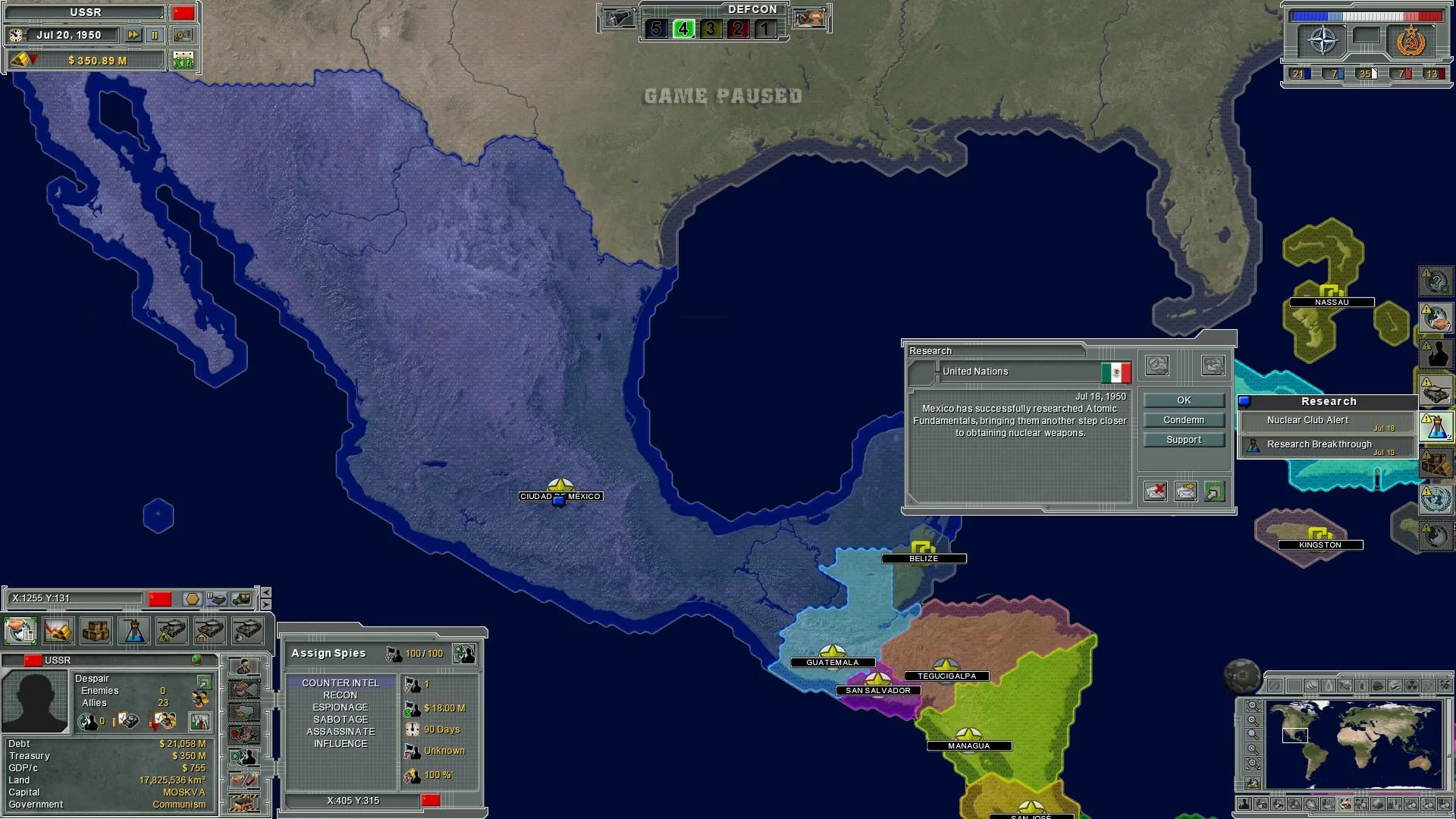 Изображение игры: Supreme Ruler: Cold War