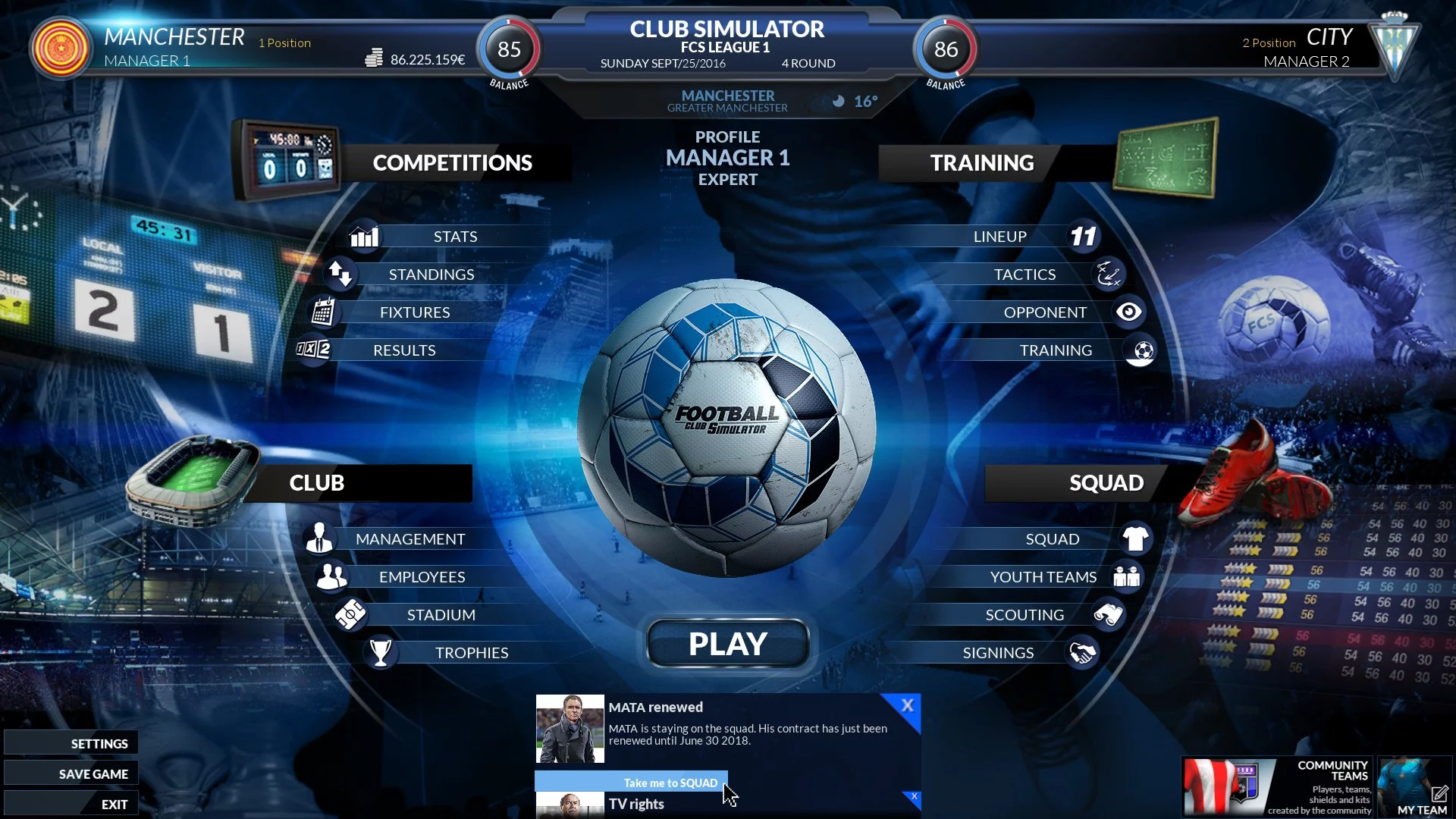 Изображение игры: Football Club Simulator - FCS
