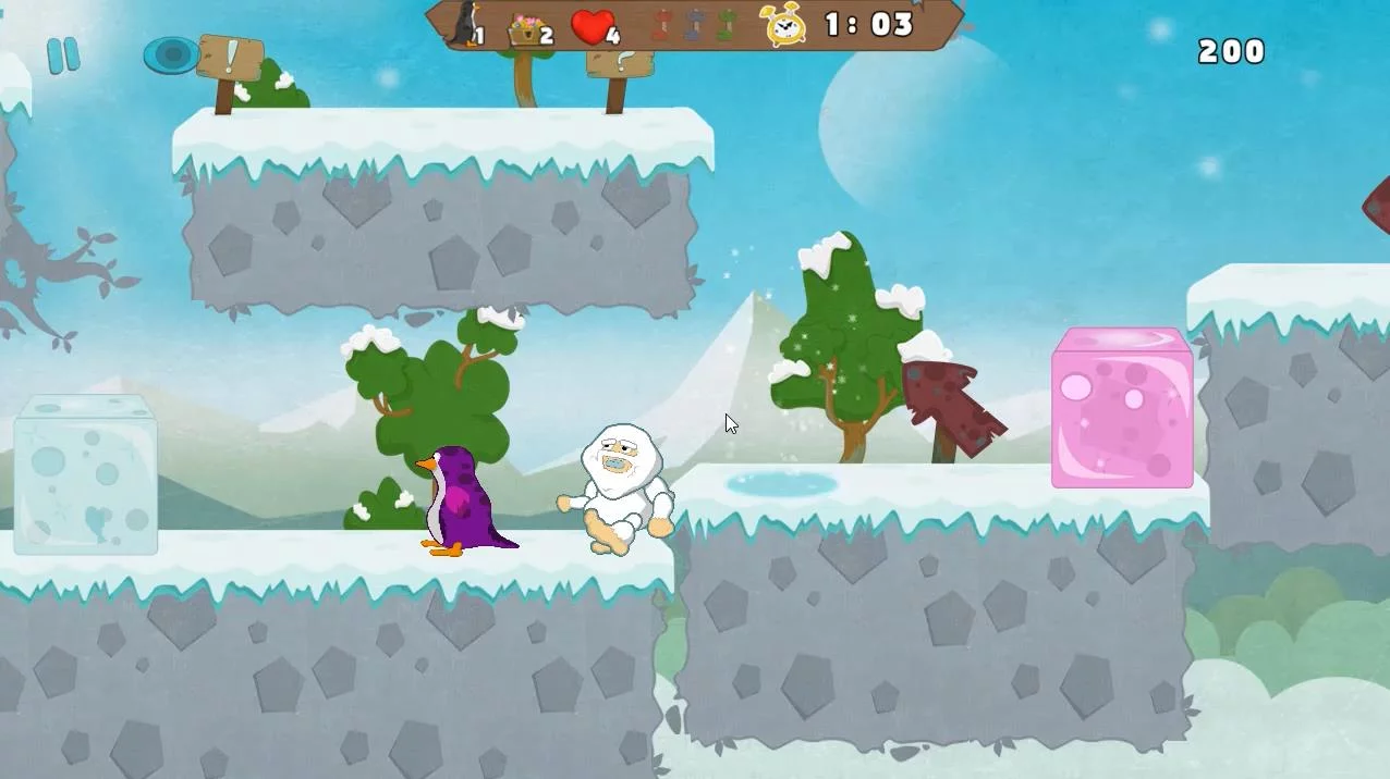 Изображение игры: Yeti Adventure