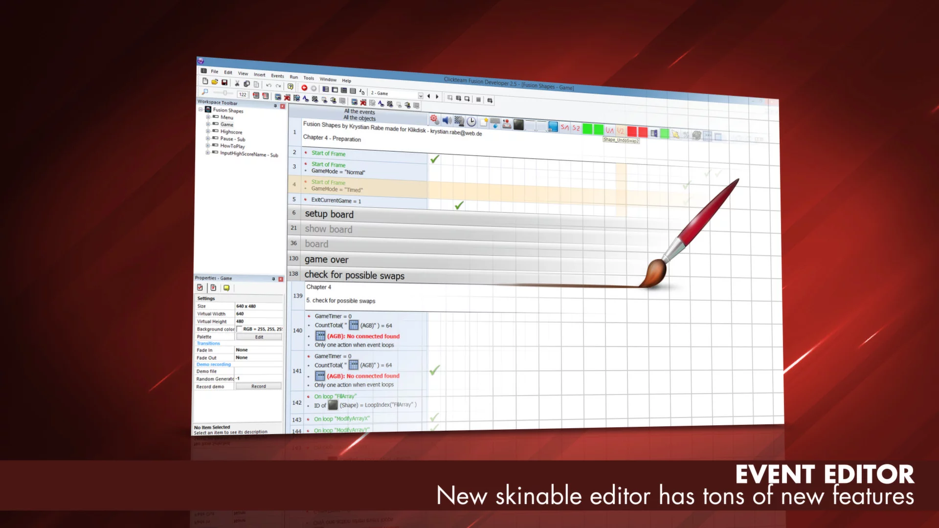 Изображение игры: Clickteam Fusion 2.5 Free Edition