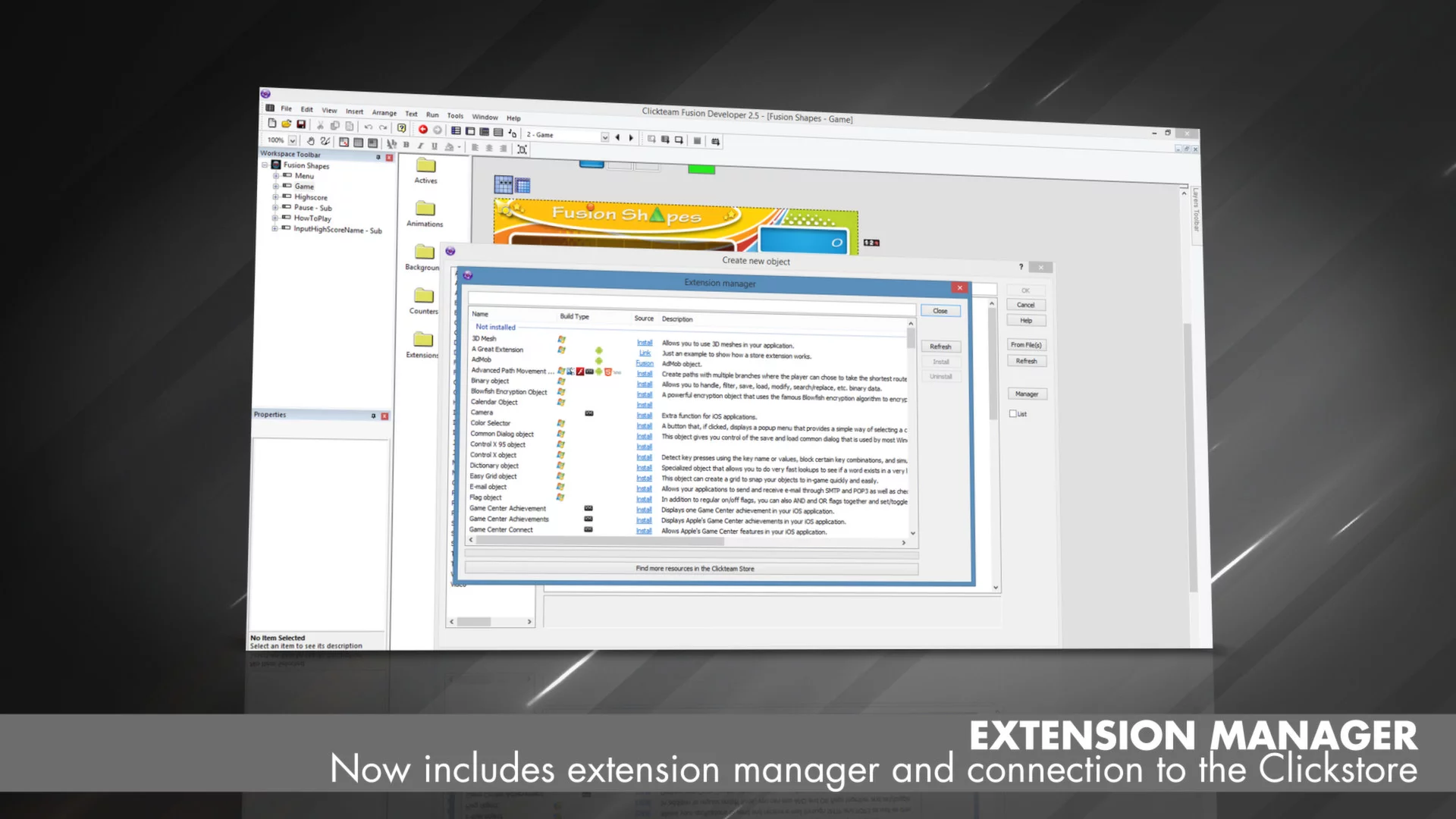 Изображение игры: Clickteam Fusion 2.5 Free Edition