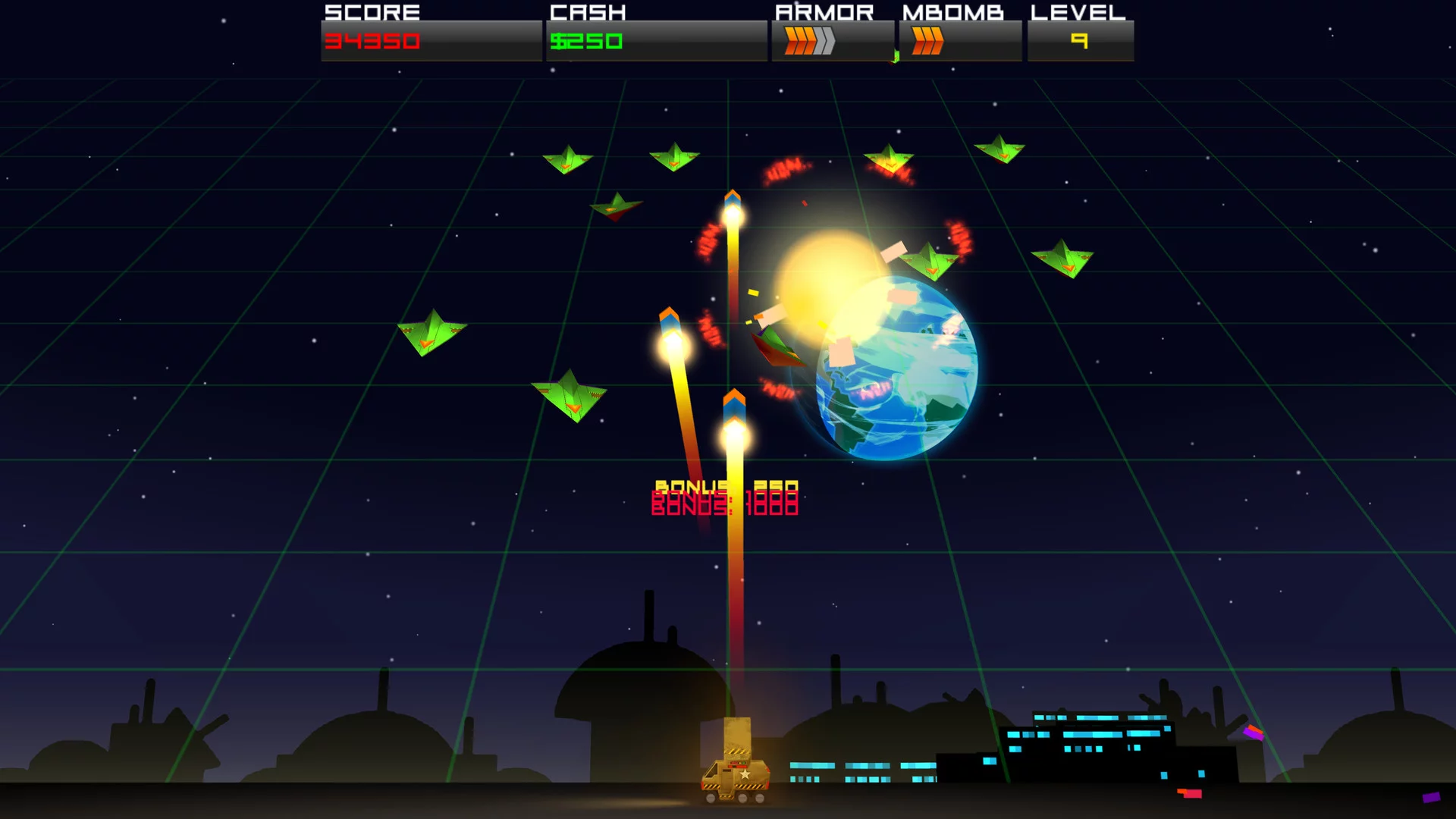 Изображение игры: Cosmic Rocket Defender