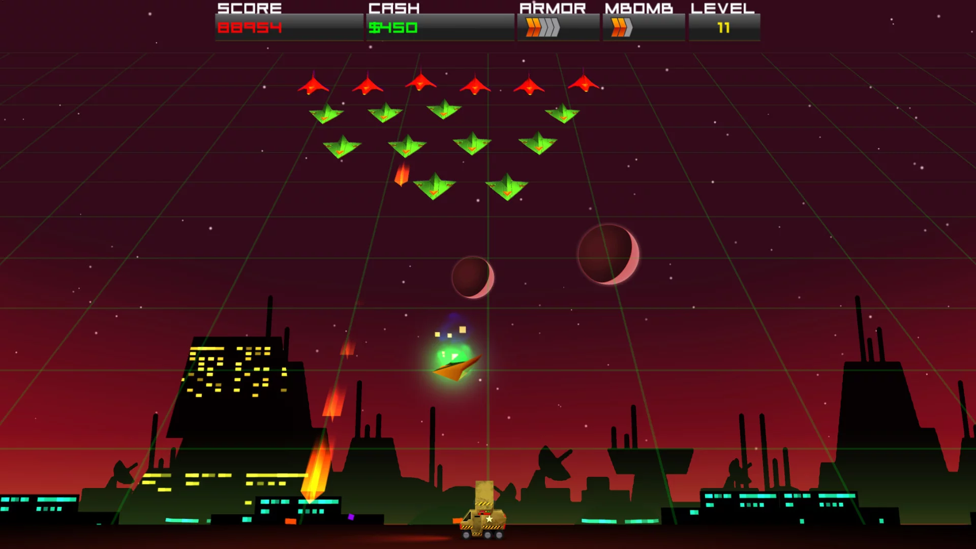 Изображение игры: Cosmic Rocket Defender