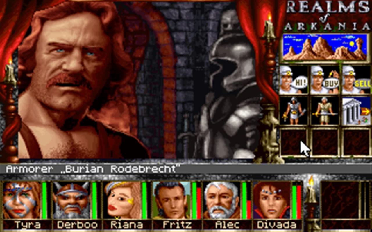 Изображение игры: Realms of Arkania 3 - Shadows over Riva Classic