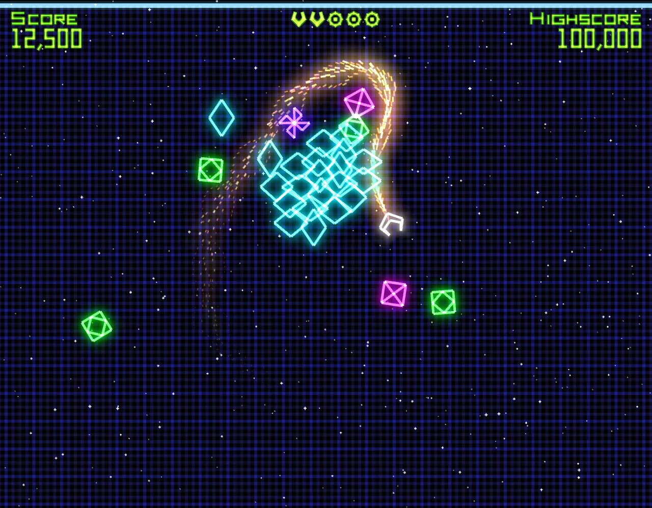 Изображение игры: Geometry Wars: Retro Evolved