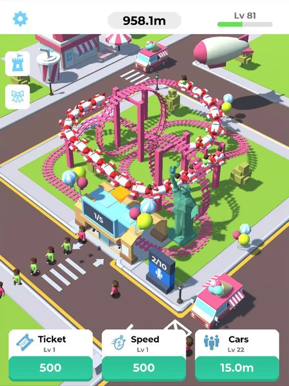 Изображение игры: Idle Roller Coaster