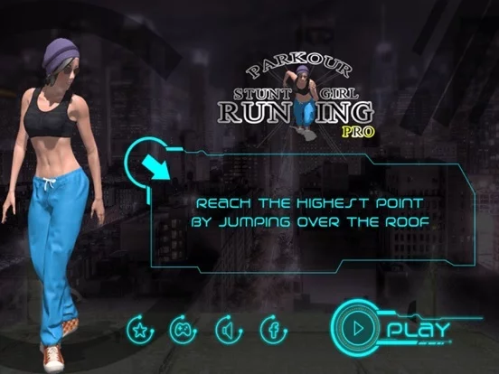 Изображение игры: Parkour Stunt Girl Running Pro