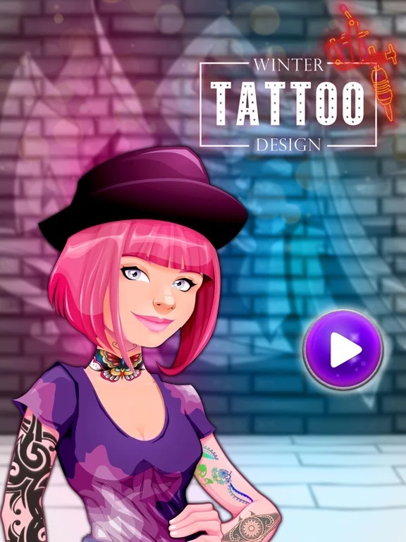 Изображение игры: Winter Tattoo Maker Artist Pro