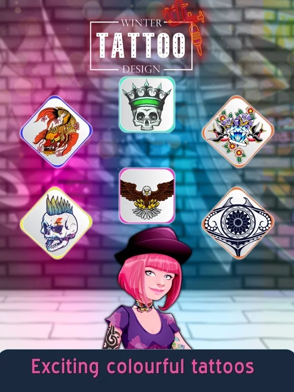 Изображение игры: Winter Tattoo Maker Artist Pro