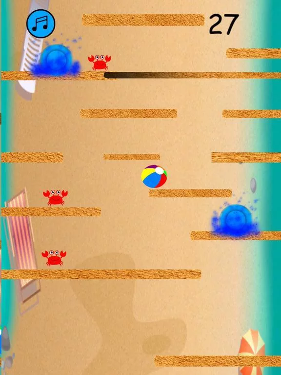 Изображение игры: Beach Ball Roll