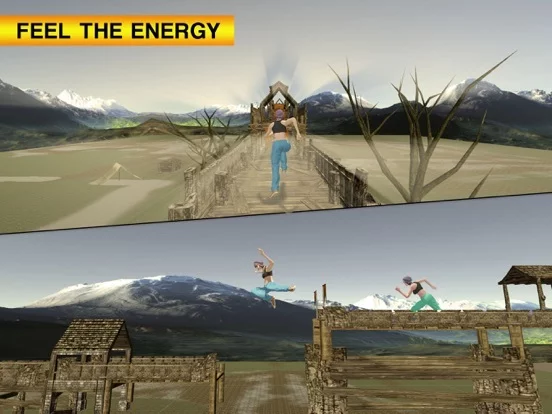 Изображение игры: Parkour Stunt Girl Running
