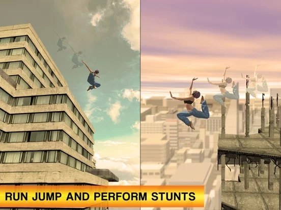 Изображение игры: Parkour Stunt Girl Running