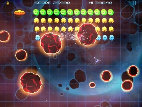 Изображение игры: Retro Dust - Classic Arcade Asteroids Vs Invaders FREE