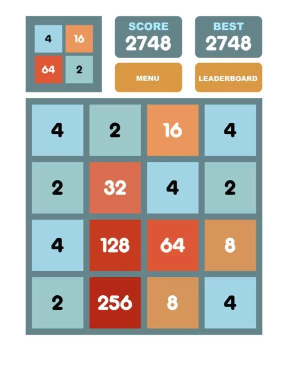 Изображение игры: 2048 Puzzle - Number Games
