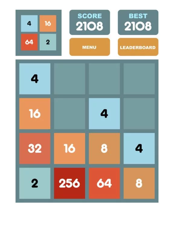 Изображение игры: 2048 Puzzle - Number Games