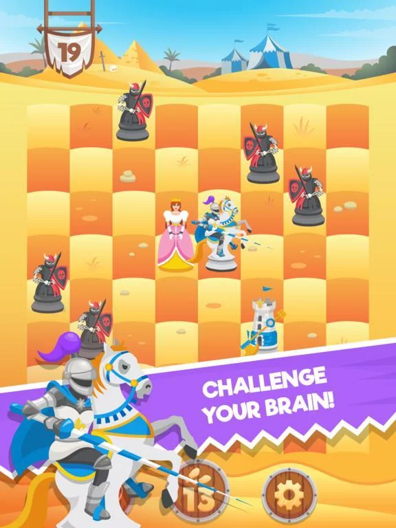 Изображение игры: Knight Saves Queen