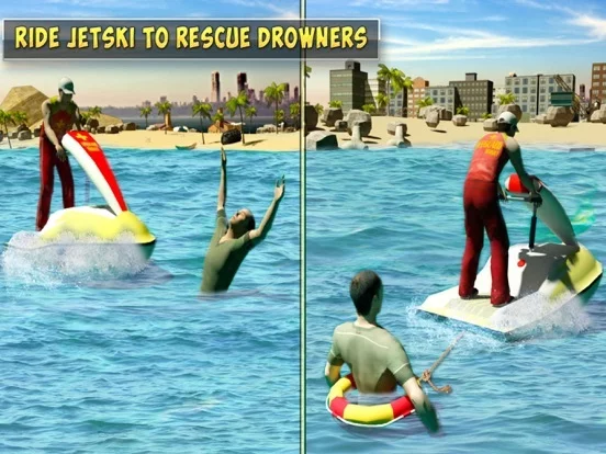 Изображение игры: Summer Coast Guard 3D: Jet Ski Rescue Simulator