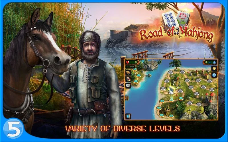 Изображение игры: Road of mahjong