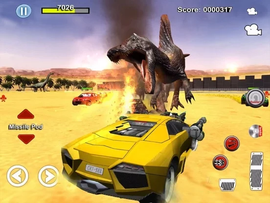 Изображение игры: Dino Car Battle-Driver Warrior
