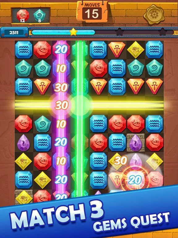 Изображение игры: Gems Quest - Jewels Treasure