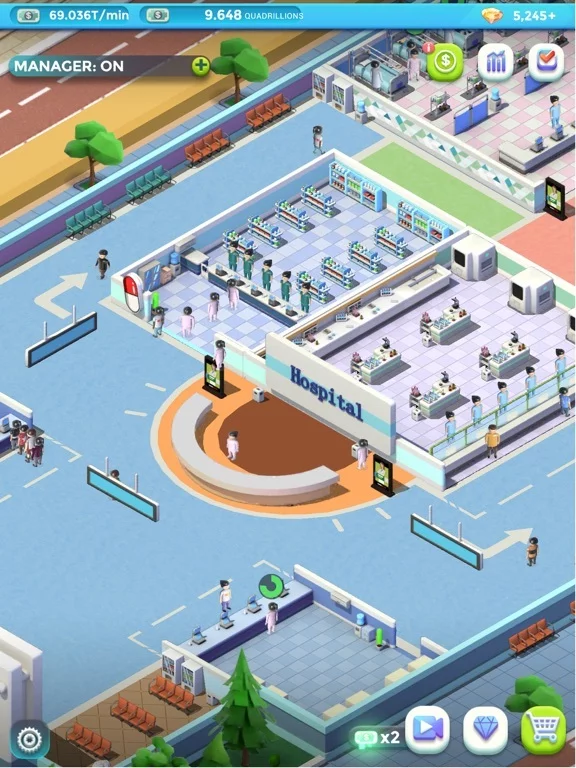 Изображение игры: Idle Hospital Tycoon