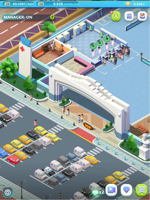 Изображение игры: Idle Hospital Tycoon
