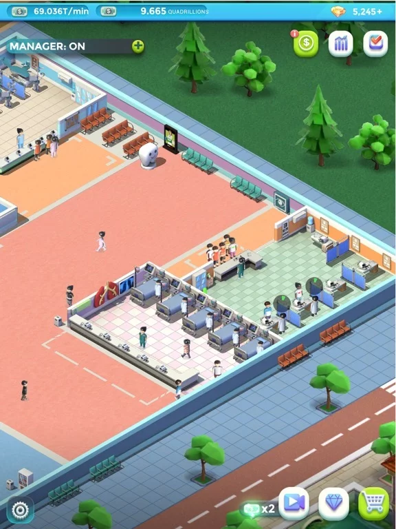 Изображение игры: Idle Hospital Tycoon