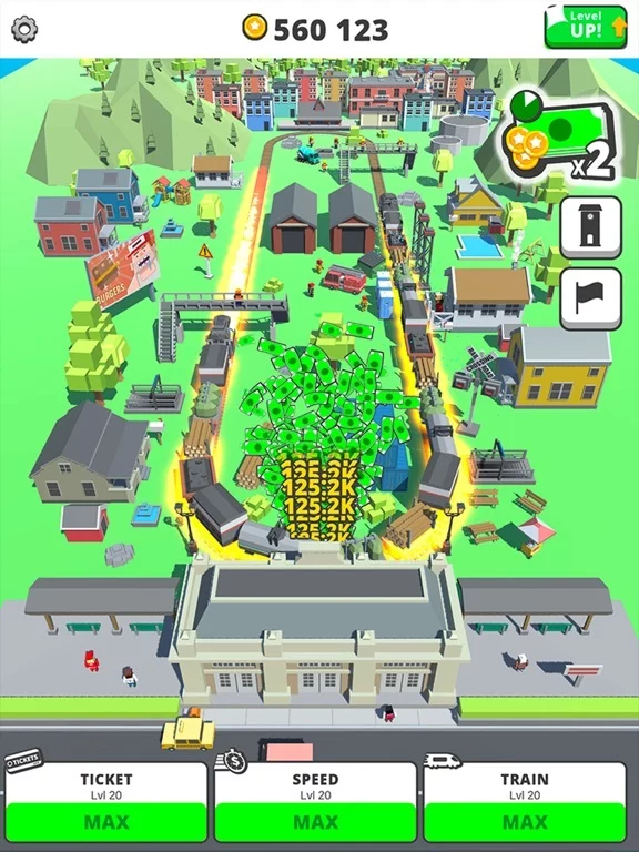 Изображение игры: Idle Trains