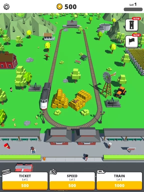 Изображение игры: Idle Trains