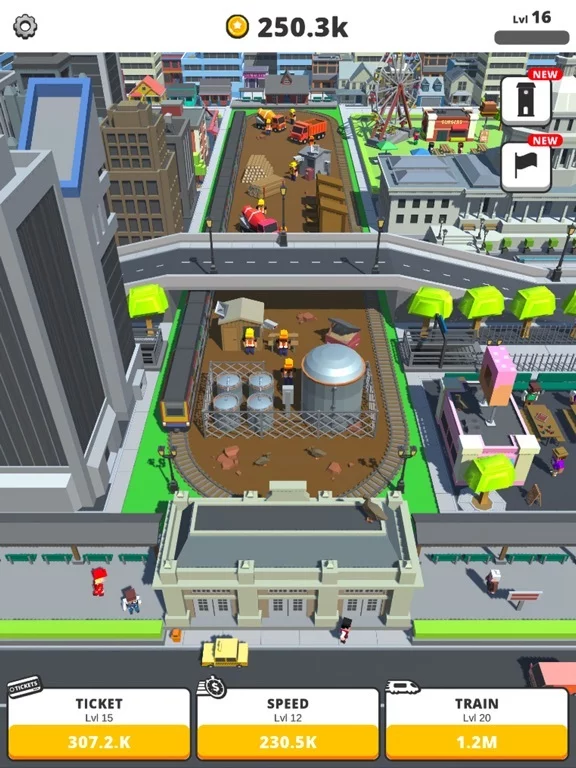 Изображение игры: Idle Trains