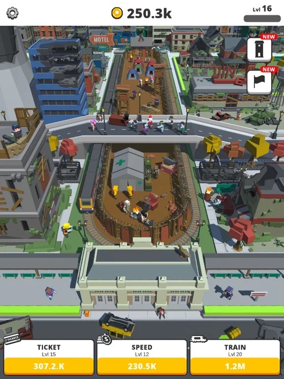Изображение игры: Idle Trains