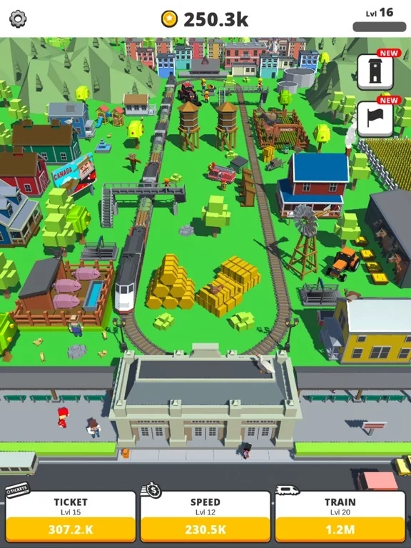 Изображение игры: Idle Trains