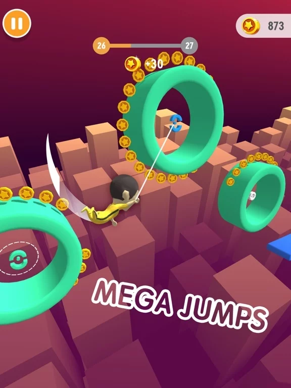 Изображение игры: Swing Hero - Leap And Glide 3D