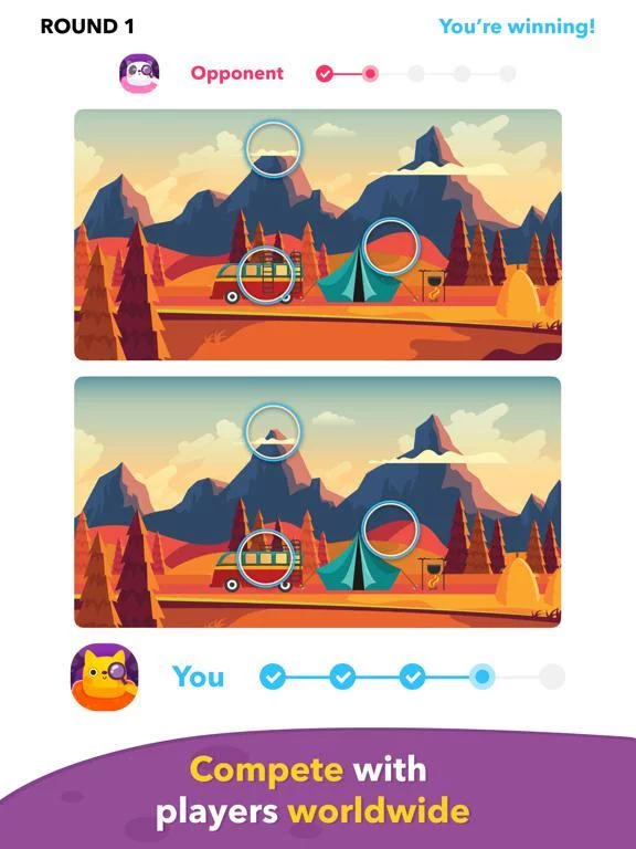 Изображение игры: Panda Quest - Find Differences