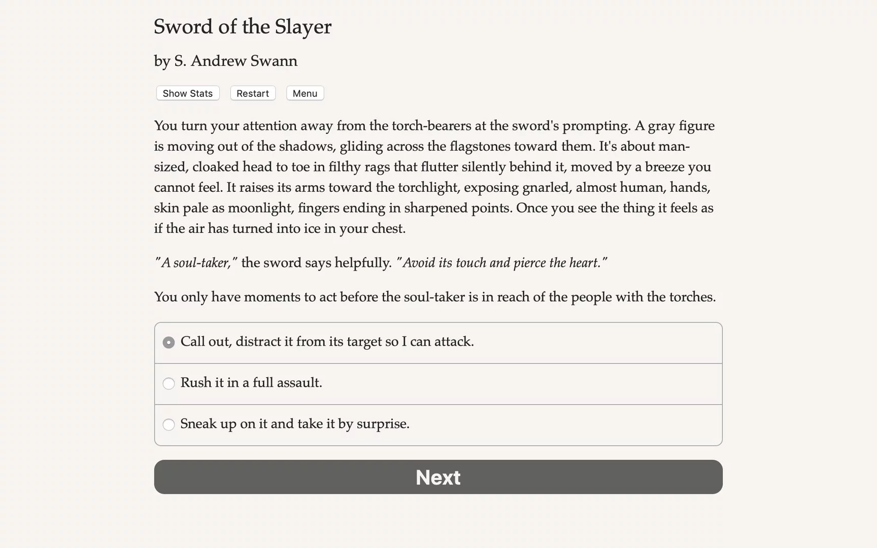 Изображение игры: Sword of the Slayer