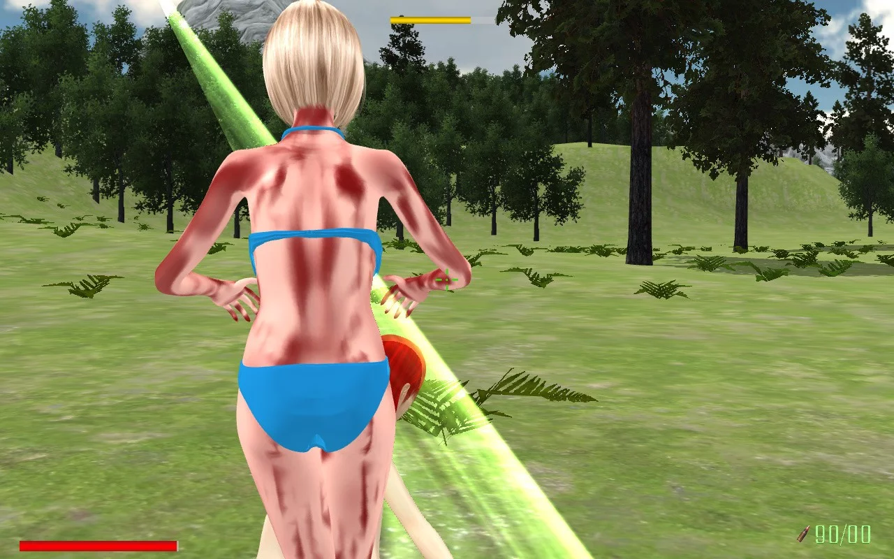Изображение игры: Girl Kill Zombies