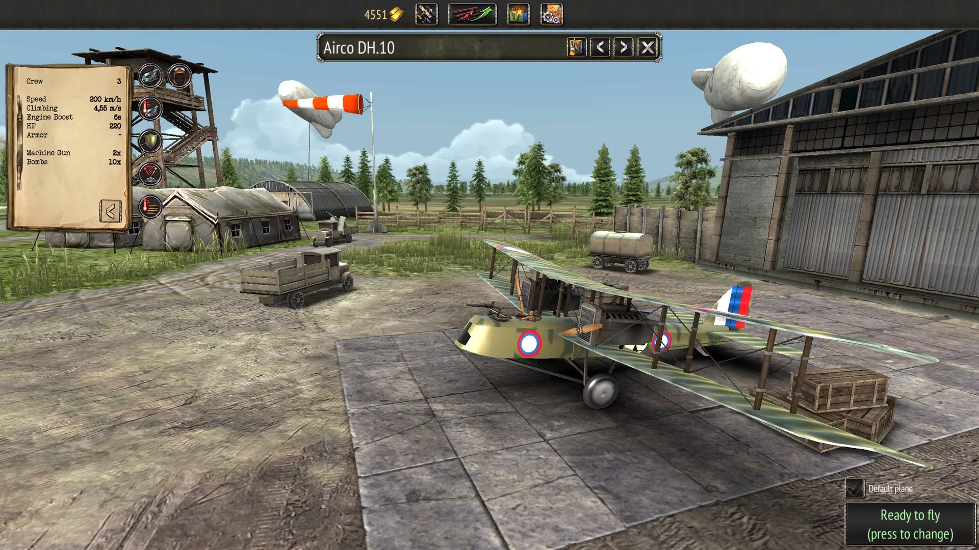 Изображение игры: Warplanes: WW1 Sky Aces