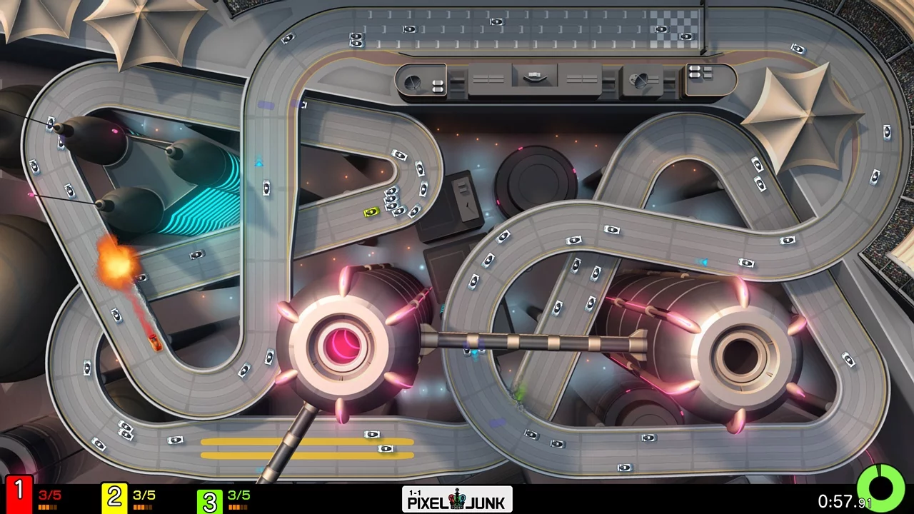 Изображение игры: PixelJunk Racers