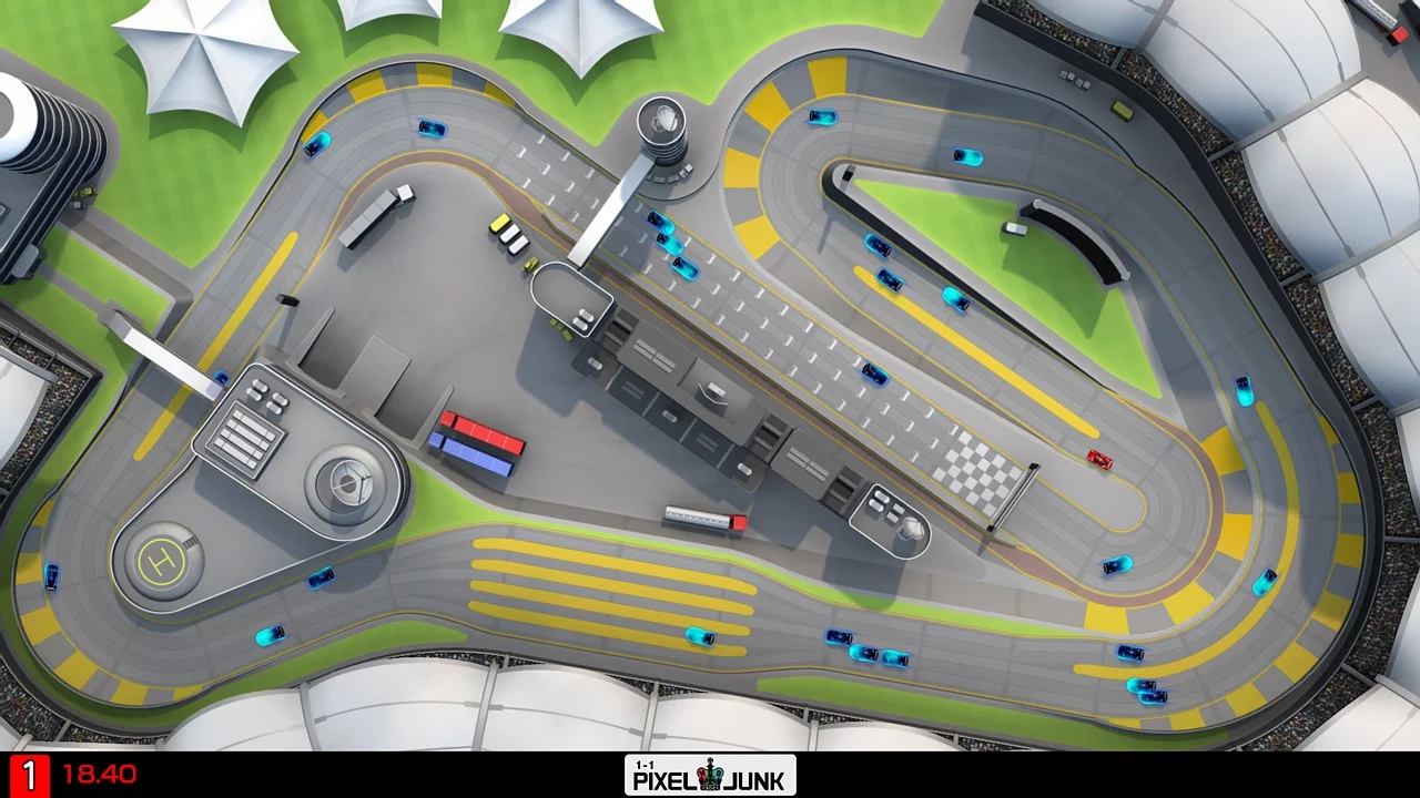 Изображение игры: PixelJunk Racers