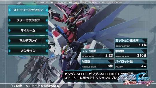 Изображение игры: Kidou Senshi Gundam Seed: Battle Destiny