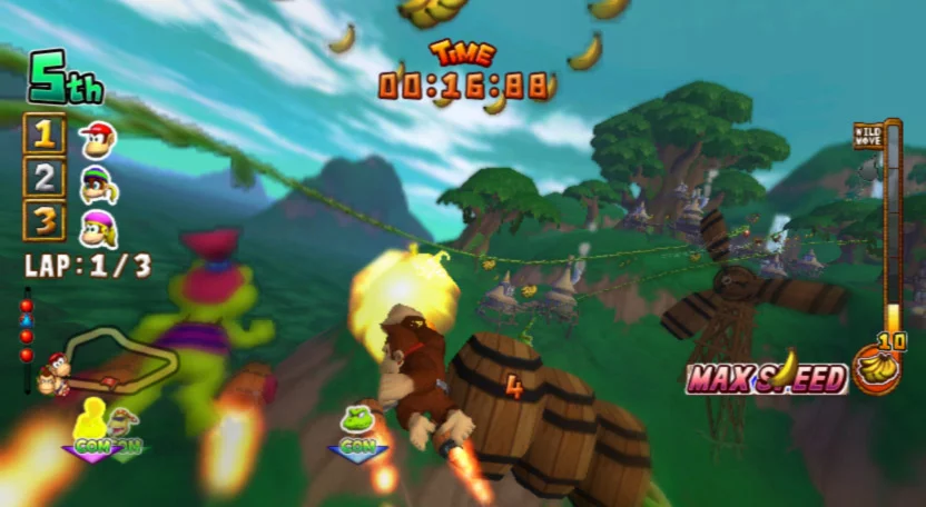 Изображение игры: Donkey Kong: Barrel Blast