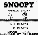 Изображение игры: Snoopy's Magic Show