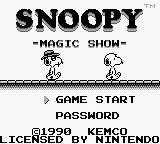 Изображение игры: Snoopy's Magic Show