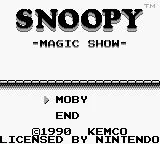 Изображение игры: Snoopy's Magic Show