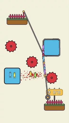 Изображение игры: Rope Rescue! - Unique Puzzle
