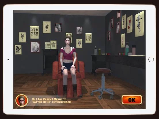 Изображение игры: Tattoo Studio Simulator 3D