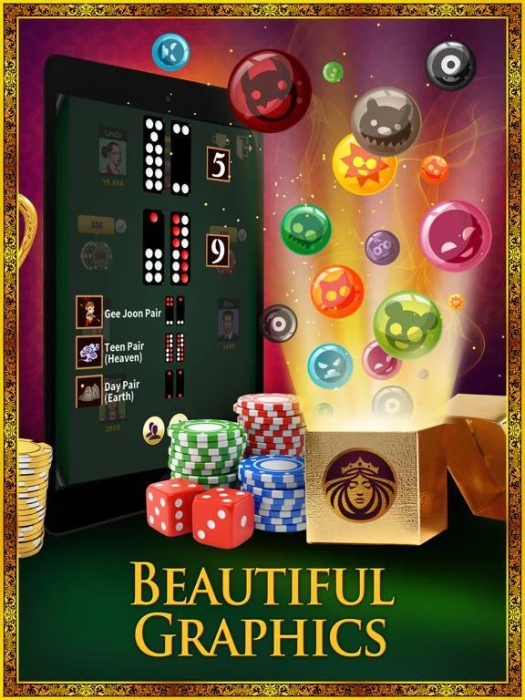 Изображение игры: Pai Gow - KK Pai Gow (牌九)